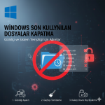 Windows Son Kullanılan Dosyalar Kapatma