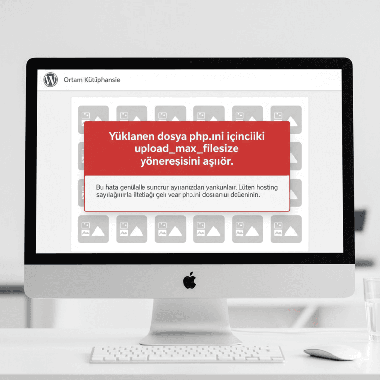 Yüklenen dosya php.ini içindeki upload_max_filesize yönergesini aşıyor hatası