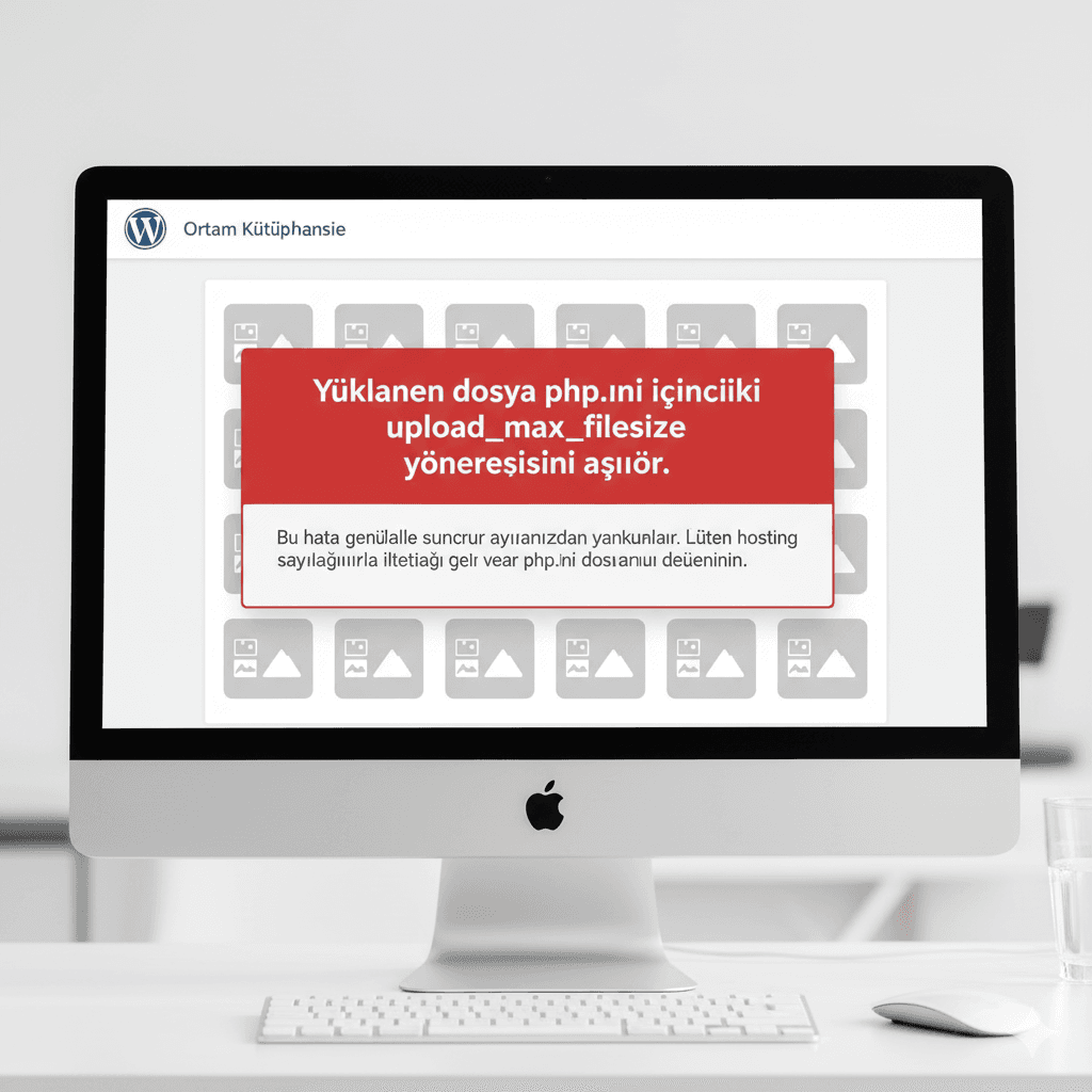 Yüklenen dosya php.ini içindeki upload_max_filesize yönergesini aşıyor hatası