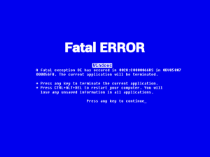 Fatal error nedir?