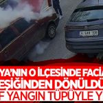 Konya’nın o ilçesinde facianın eşiğinden dönüldü! Esnaf yangın tüpüyle yetişti