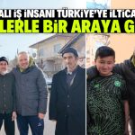 Konyalı iş insanı Türkiye’ye iltica eden aileyle bir araya geldi