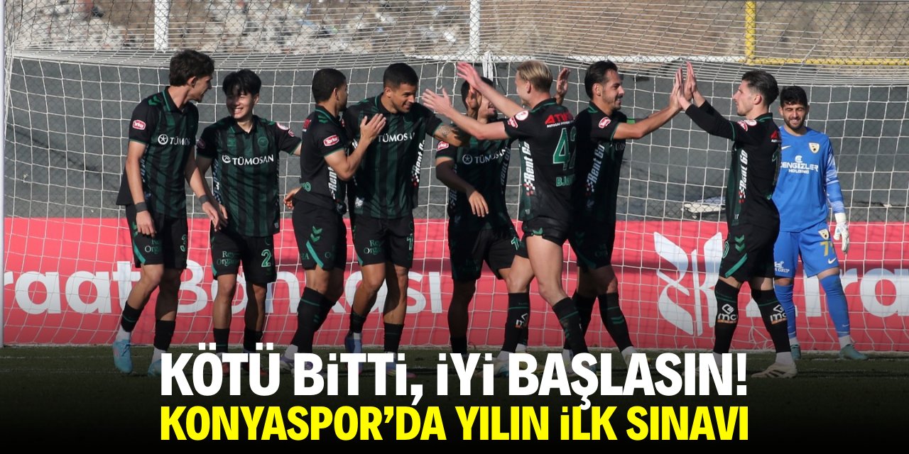 Kötü bitti, iyi başlasın! Konyaspor’da yılın ilk sınavı
