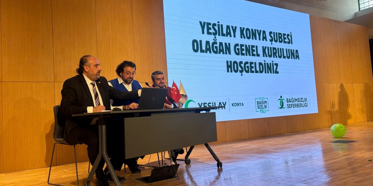 Yeşilay Konya Şubesi’nin olağan genel kurul toplantısı yapıldı