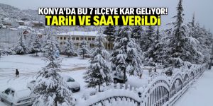 Konya’da bu 7 ilçeye kar yağışı geliyor! Tarih ve saat verildi