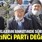 Emeklilerin anketinde sürpriz! Birinci parti değişti