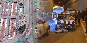 Lamcı Altgeçidi’nde kaza: Trafik kısa süreliğine durdu