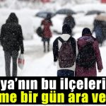 Konya’da okulların tatil olduğu ilçe sayısı 5’e çıktı!