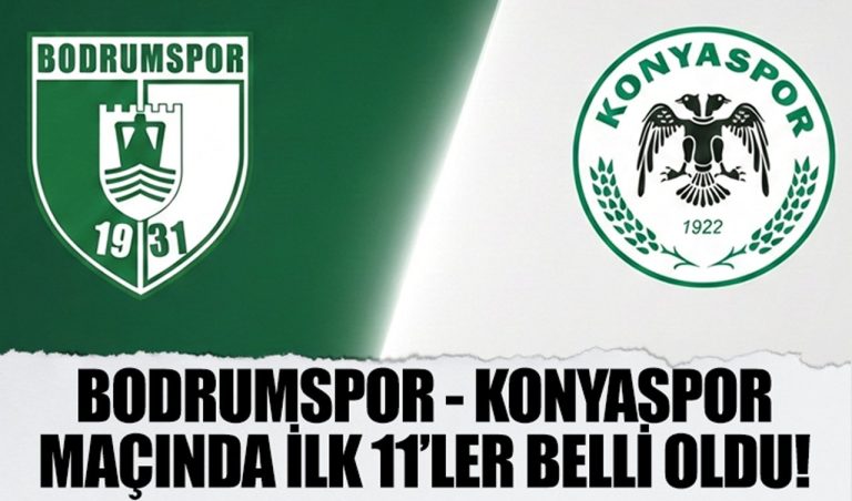 Konyaspor maçında ilk 11’ler belli oldu!