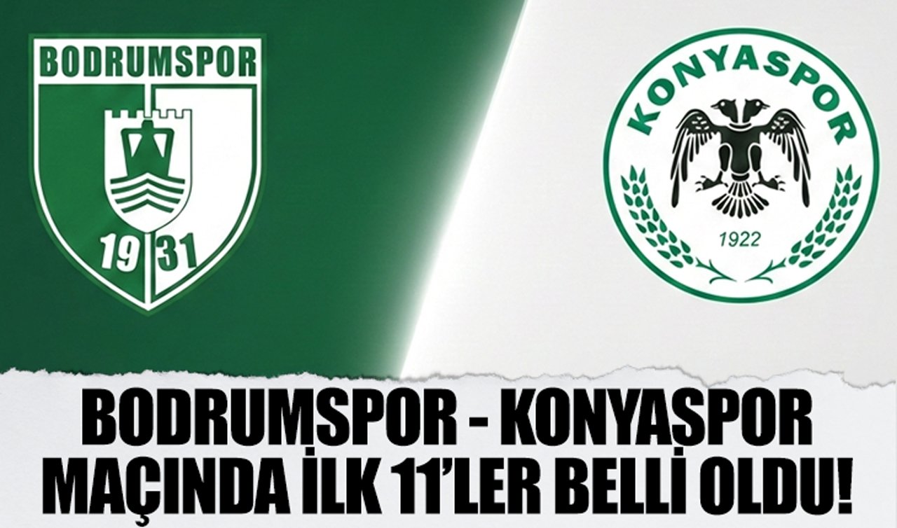 Konyaspor maçında ilk 11’ler belli oldu!
