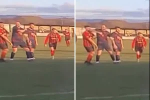 Maç sırasında rakibine dirsek atan futbolcu tutuklandı, kulübü sözleşmesini feshetti