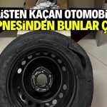 Polisten kaçan otomobilin stepnesinden bunlar çıktı!