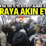 Konya’da 100 TL’ye kıyafet satan mağazada izdiham yaşandı!