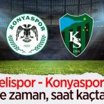 Kocaelispor – Konyaspor  maçı ne zaman, saat kaçta? | Son Durum