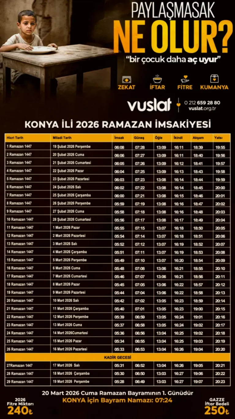 Konya Sahur Bereketi: Çözüm Yolu Buluştu