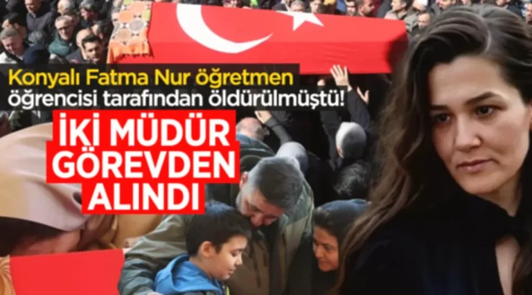 Konya’lı Öğretmen Cinayetinde Okul Müdürü Görevden Alındı