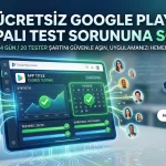 Ücretsiz Google Play Kapalı Test Çözümü